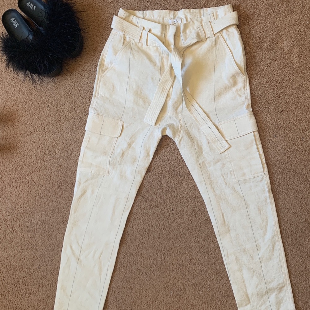 A.L.C Los Angeles Linen Cargo Trousers